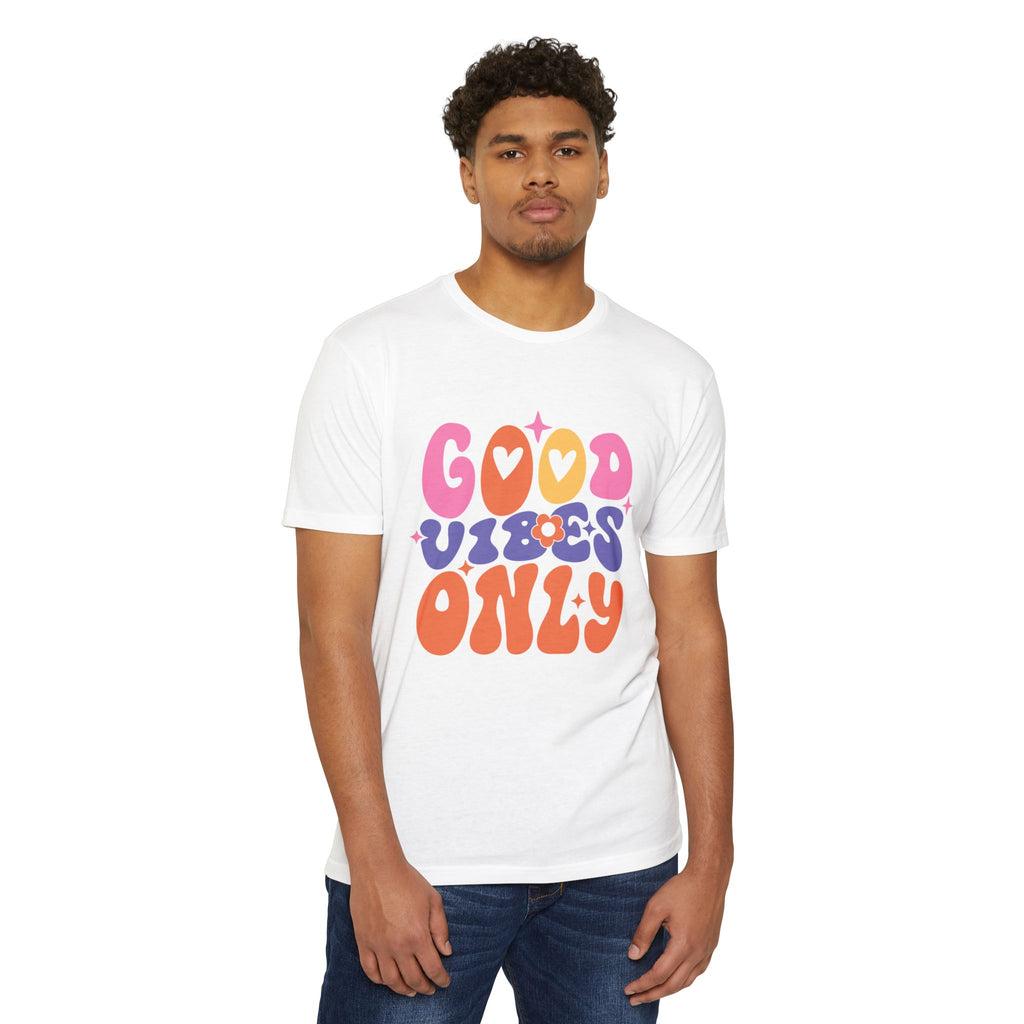 Women’s Boyfriend Tee "Good Vibes Only" - Comfortable Women's T-Shirt