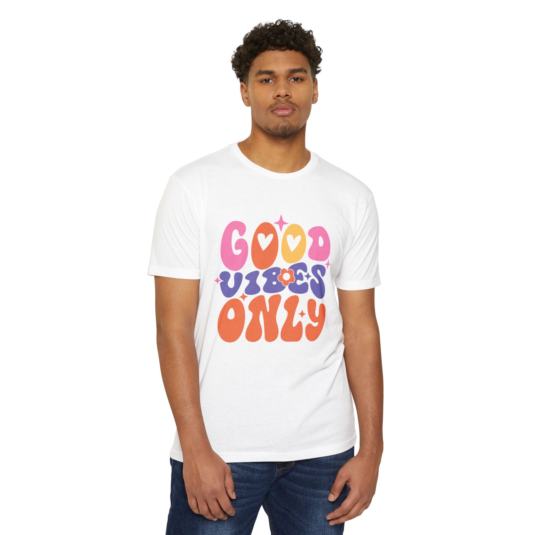 Women’s Boyfriend Tee "Good Vibes Only" - Comfortable Women's T-Shirt
