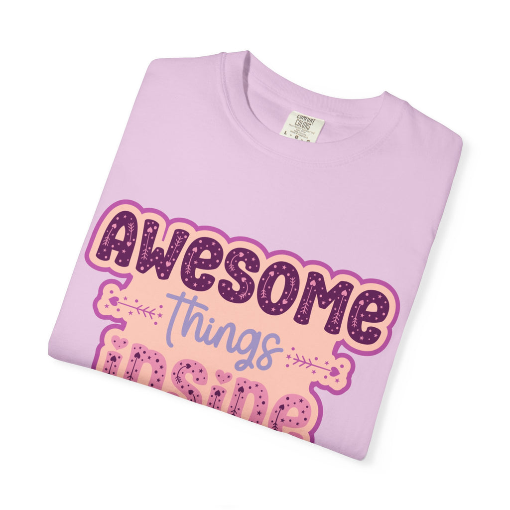 Retro "Awesome Things Inside, Handle With Care" T-Shirt