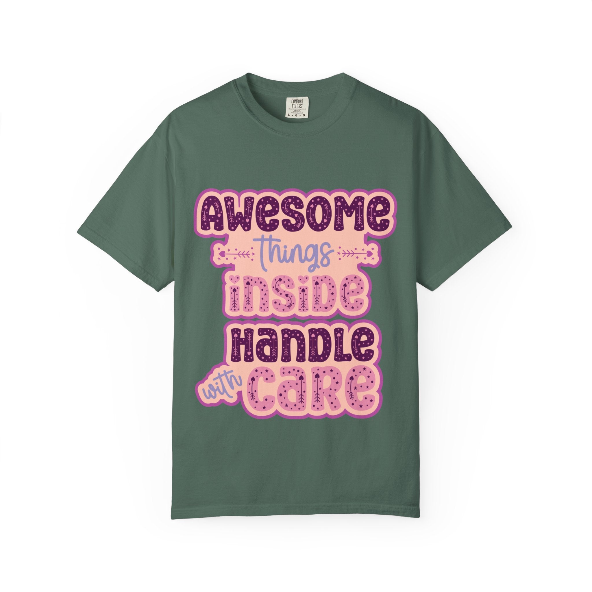Retro "Awesome Things Inside, Handle With Care" T-Shirt
