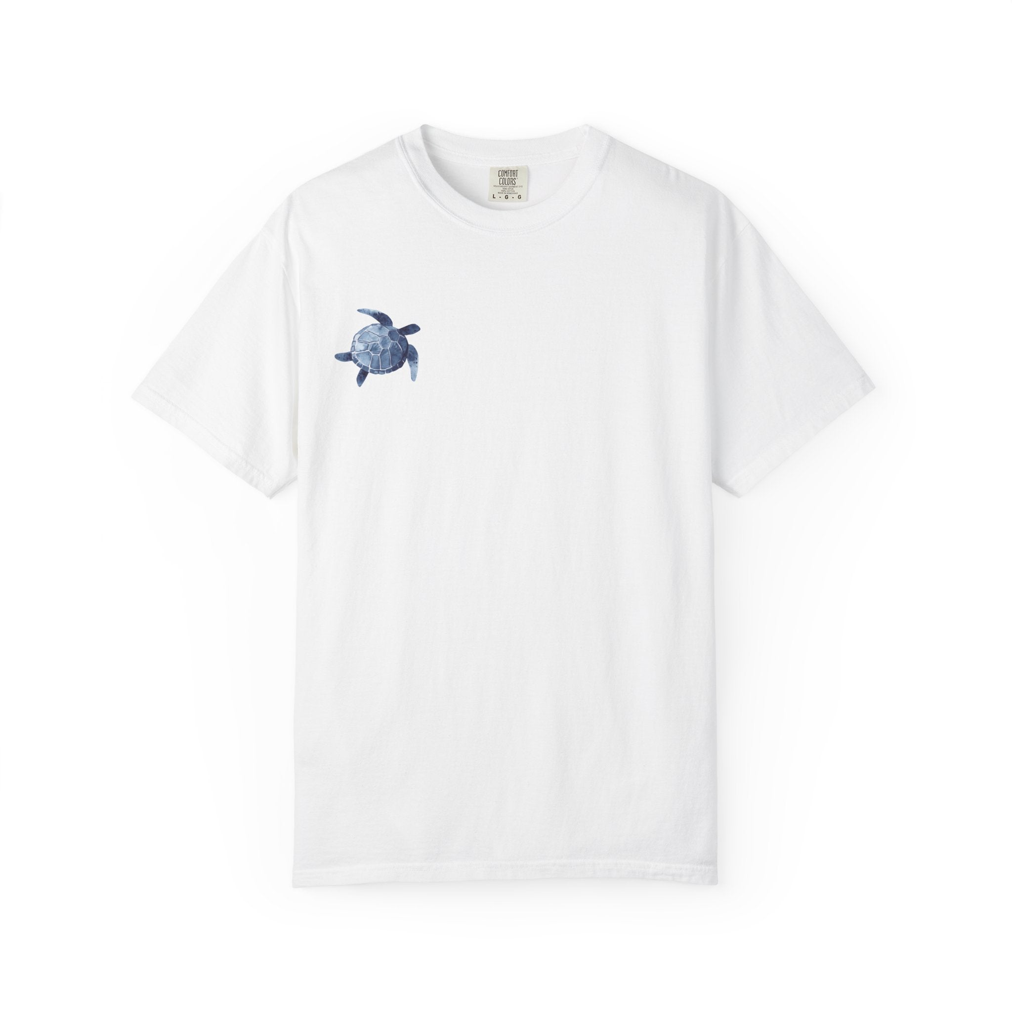 Blue Giant Whale T-Shirt — Watercolor Sea Turtle Graphic Tee