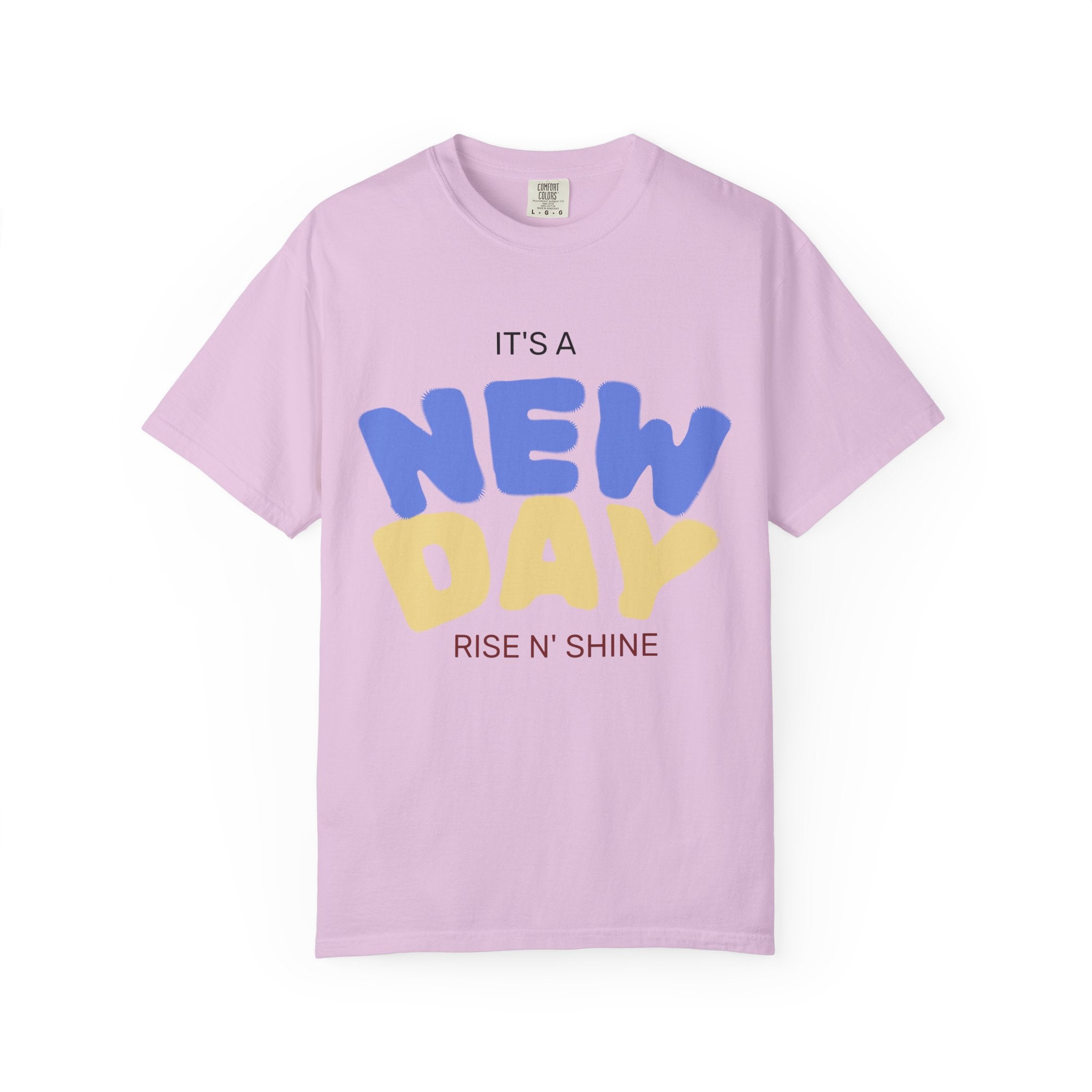 New Day "Rise N' Shine" T-Shirt — Happy and Dazzling Graphic Tee