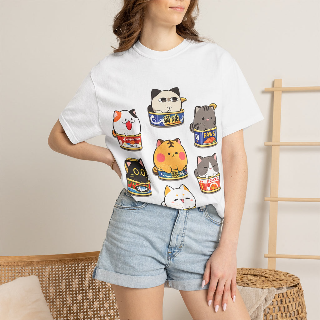 Cute Cat Sushi T-Shirt — Kawaii Cat Can Crewneck
