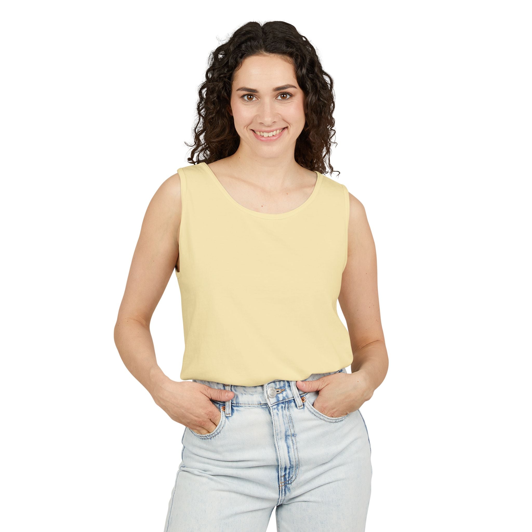Classic Plain Tank Top — Lightweight Unisex Garment-Dyed Summer Tank