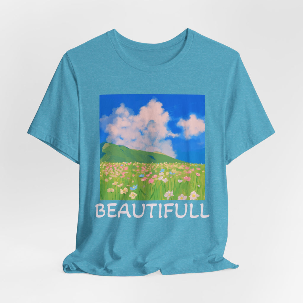 Floral Field Printed T-Shirt — Beautiful Floral Daily Wear