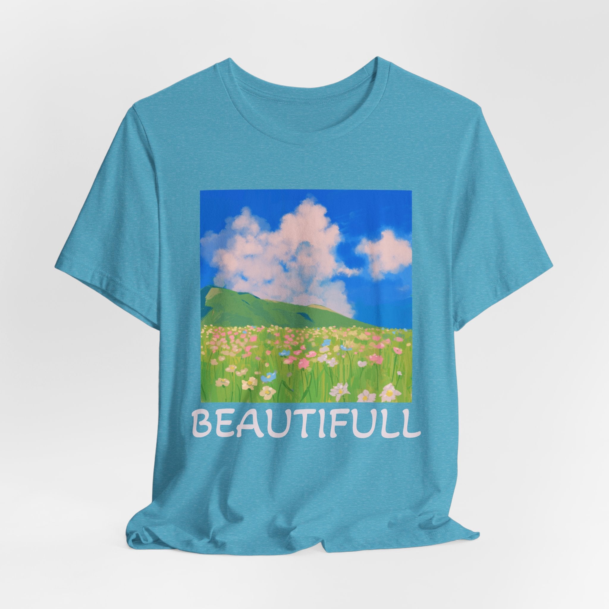Floral Field Printed T-Shirt — Beautiful Floral Daily Wear