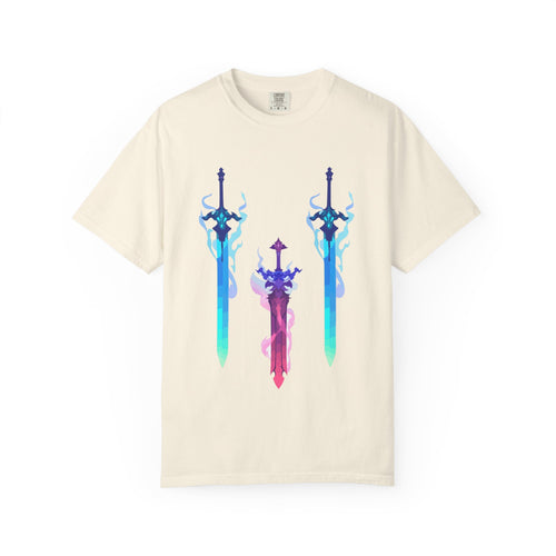 Aura Swords Graphic T-Shirt — Pastel Fantasy Trio