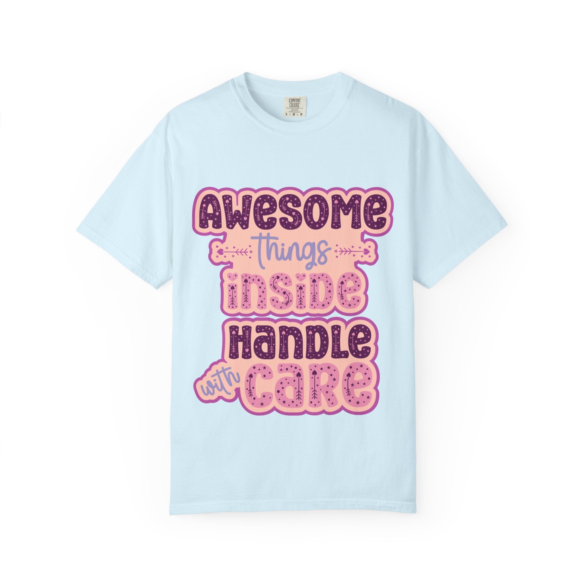 Retro "Awesome Things Inside, Handle With Care" T-Shirt