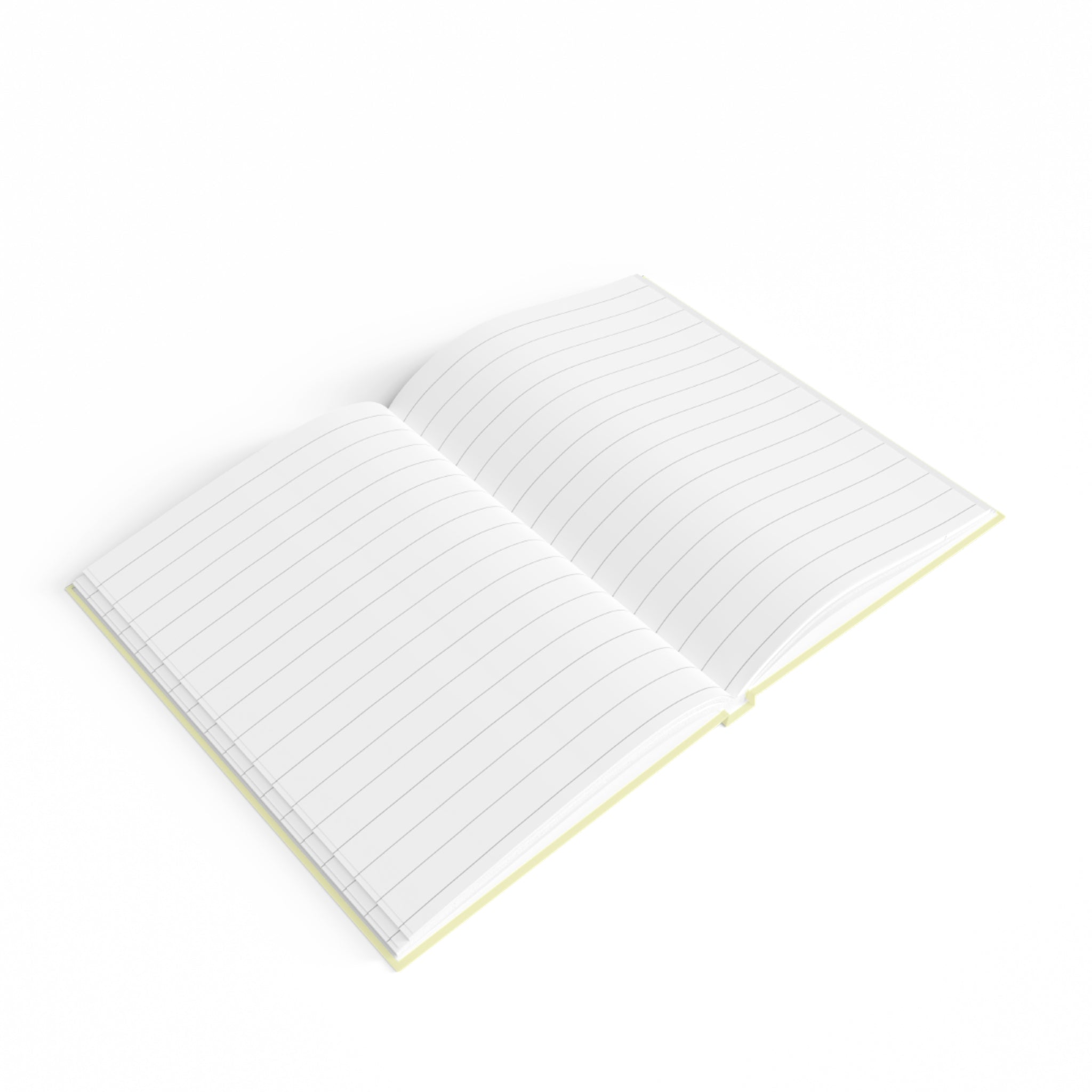 Floral Ruled Journal - "Beautiful Flowers" Pastel Yellow Notebook for Notes & Journaling
