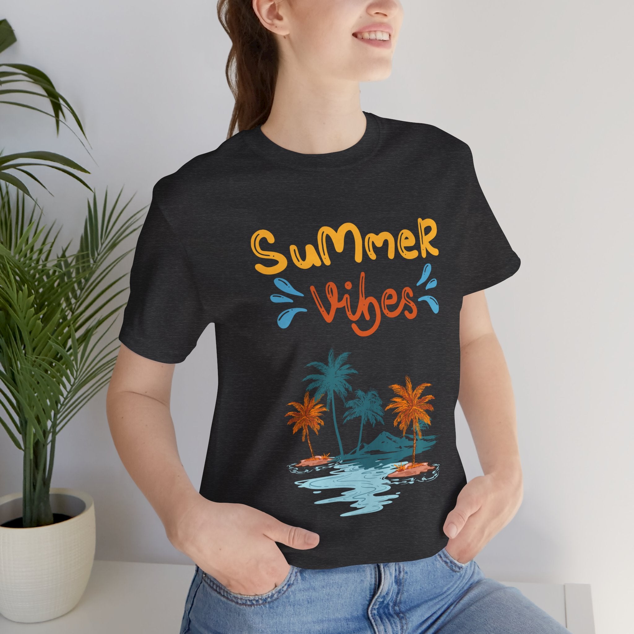 Hello Summer Tee – Pastel Beach Graphic T-Shirt
