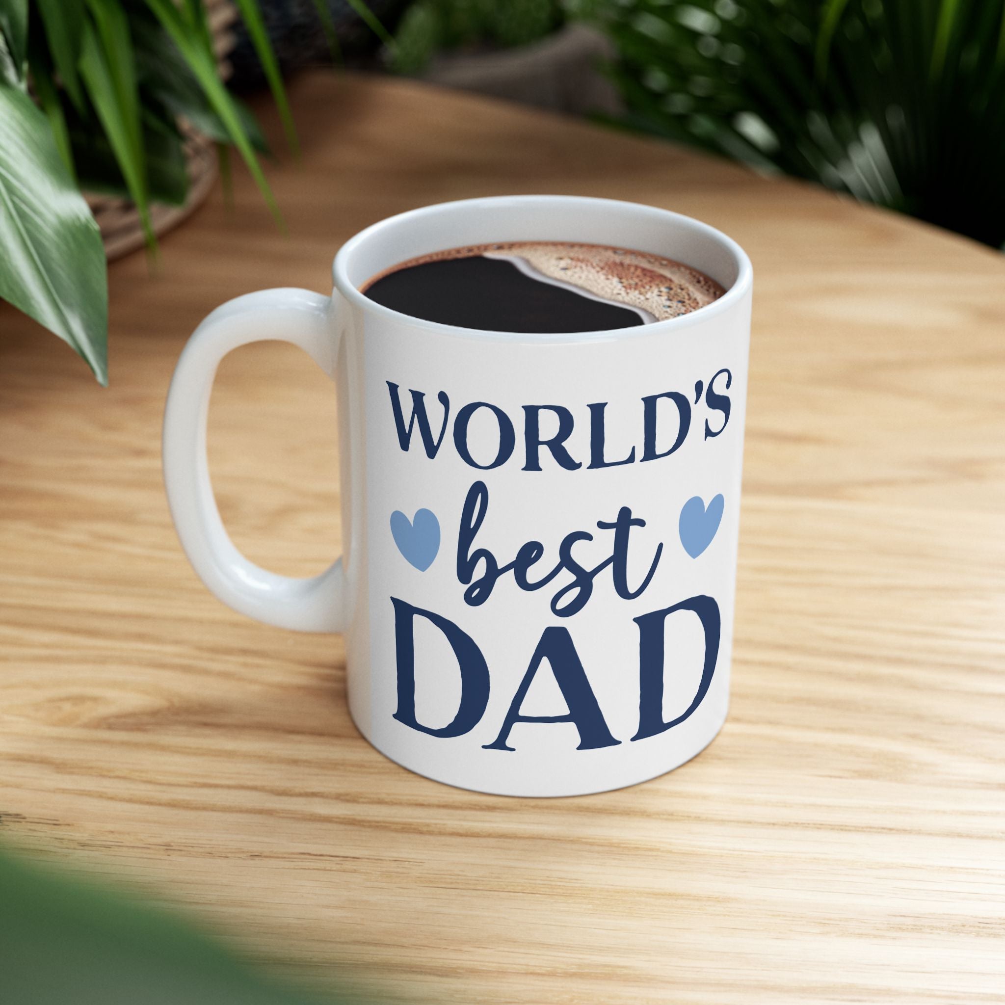 World's Best Dad Ceramic Mug — 11oz & 15oz Coffee Cup