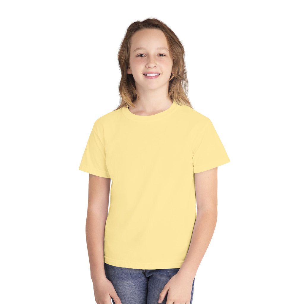 Kids Plain Colored T-Shirt — Classic Youth Midweight Tee
