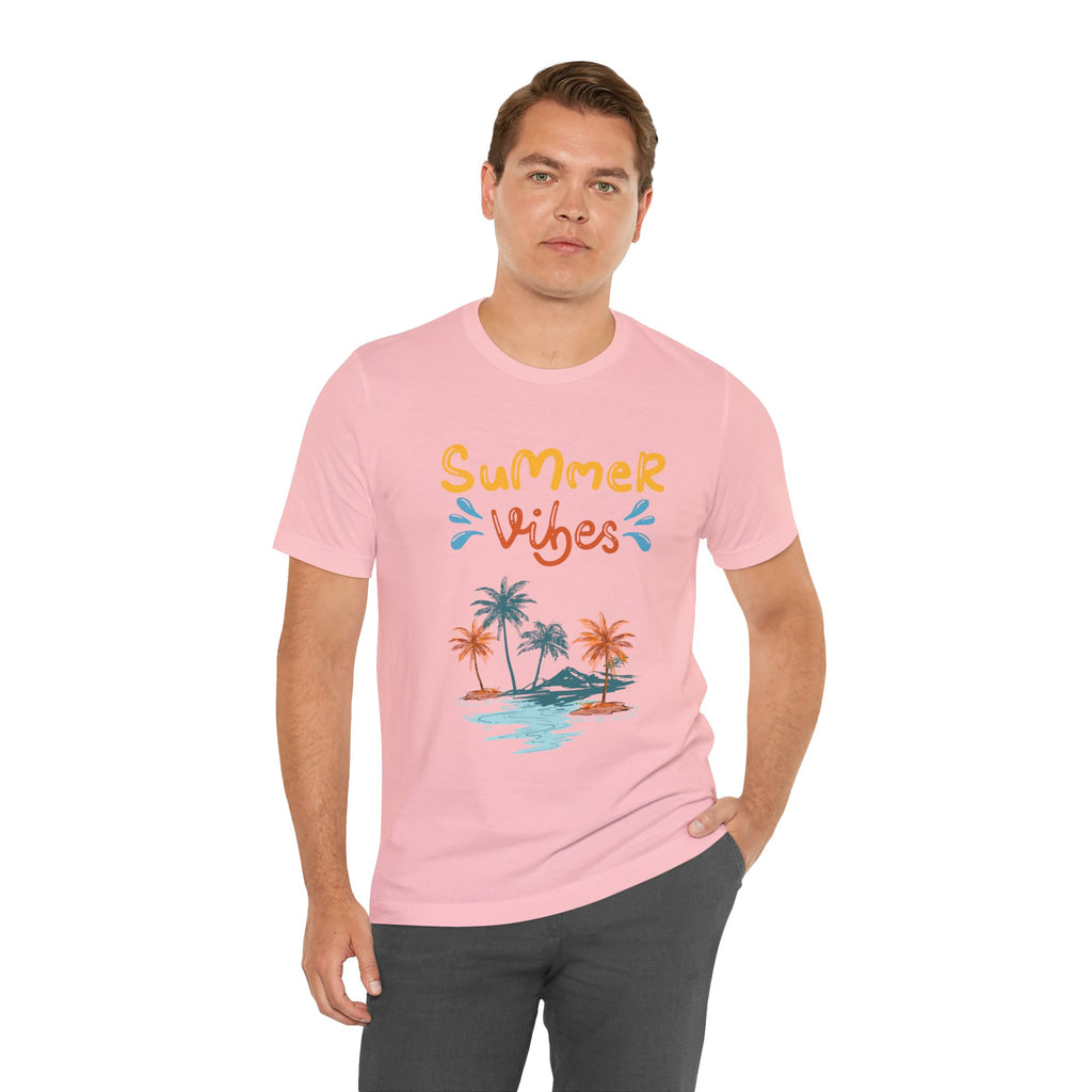 Hello Summer Tee – Pastel Beach Graphic T-Shirt