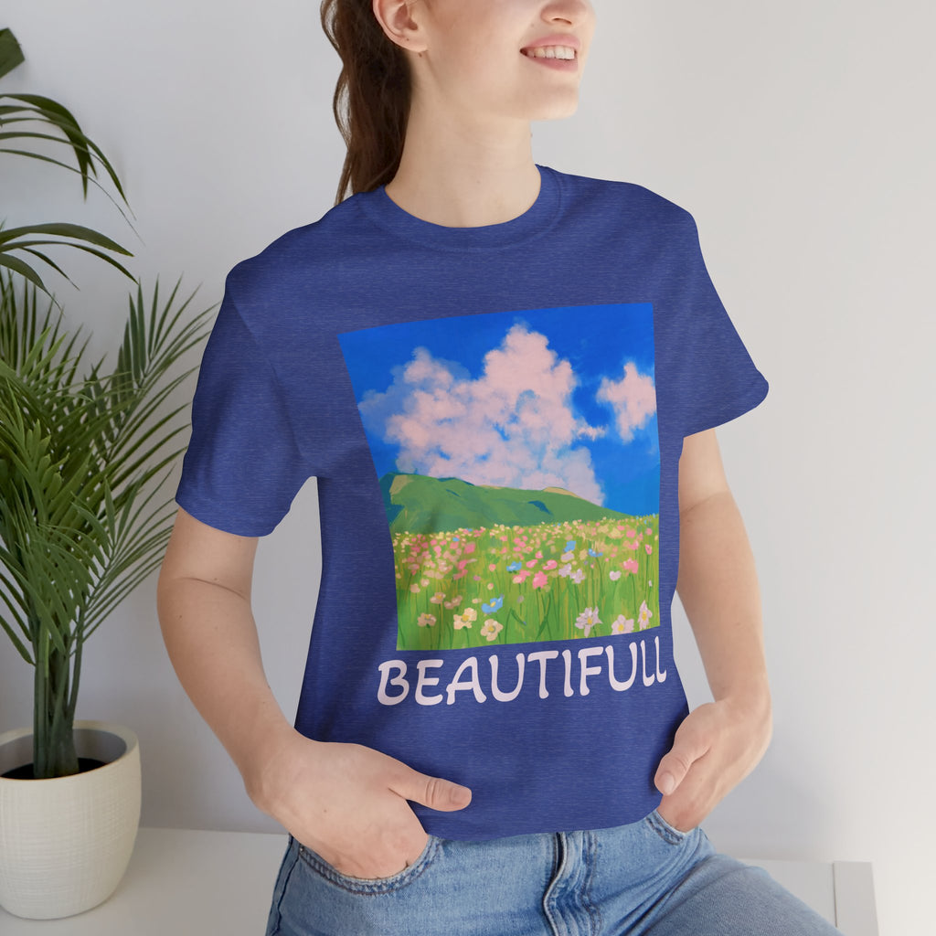 Floral Field Printed T-Shirt — Beautiful Floral Daily Wear