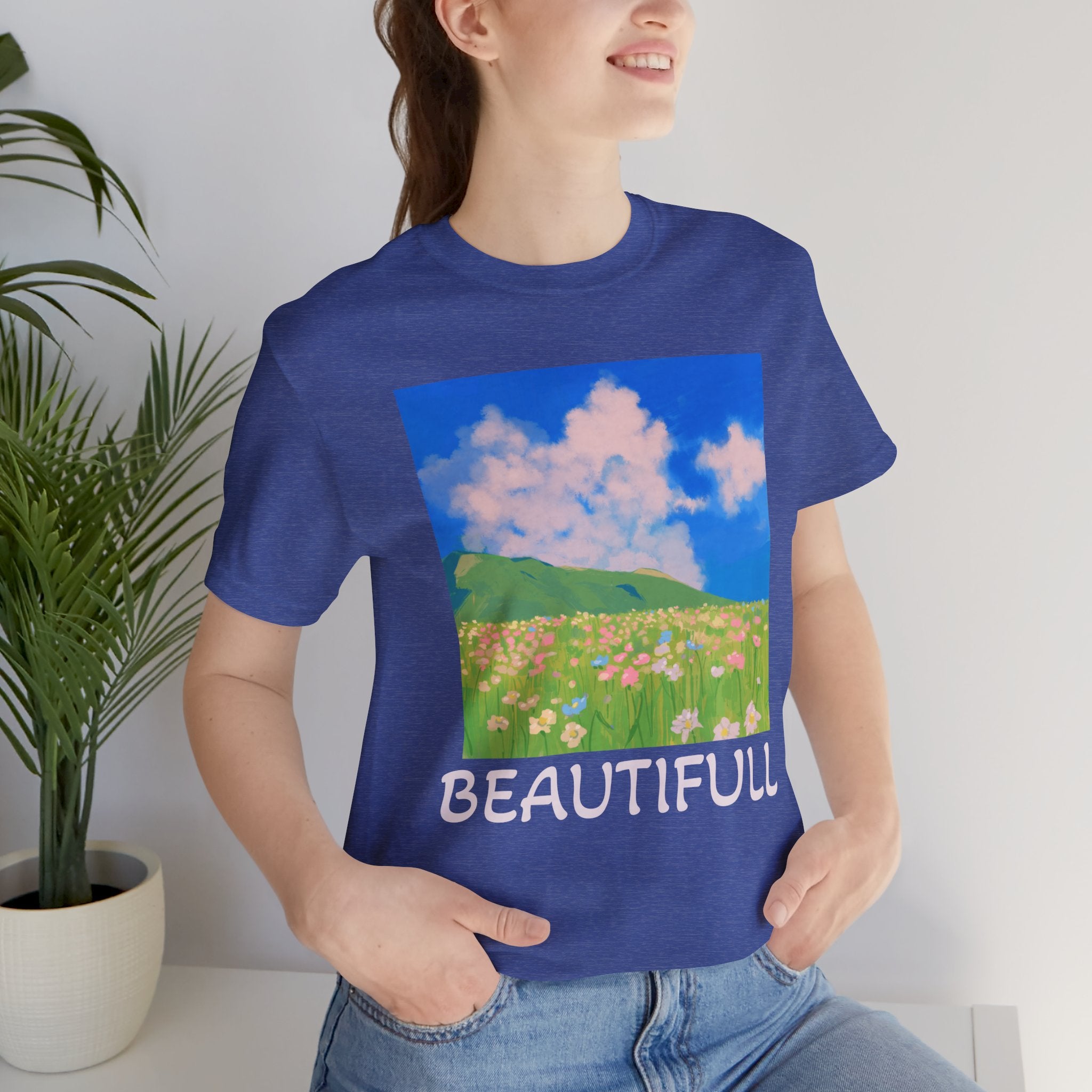 Floral Field Printed T-Shirt — Beautiful Floral Daily Wear