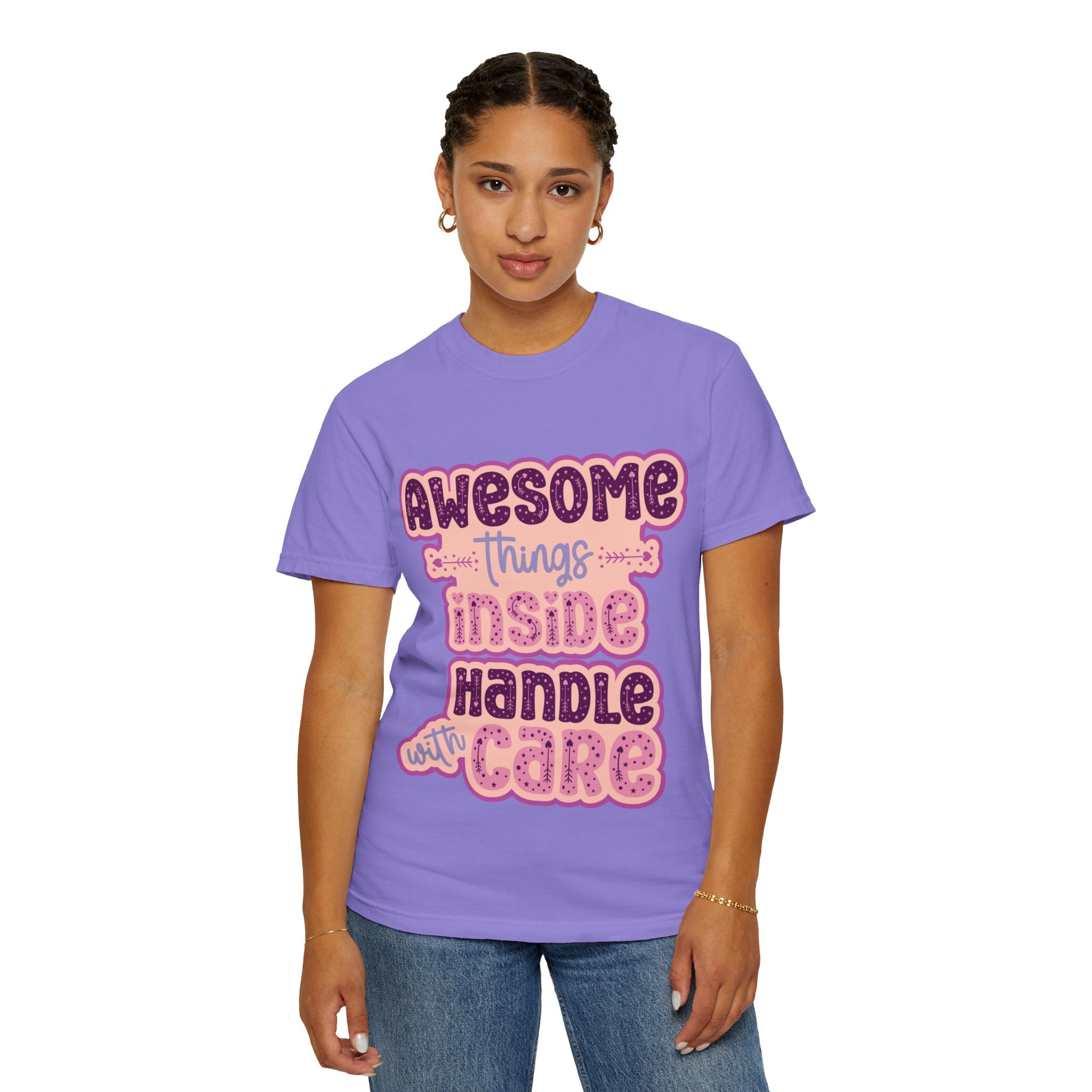 Retro "Awesome Things Inside, Handle With Care" T-Shirt