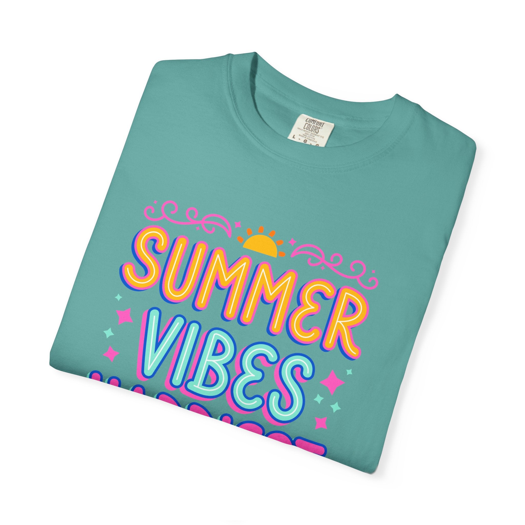Summer Vibes Happiest in Flip Flops Text Printed Unisex T-Shirt