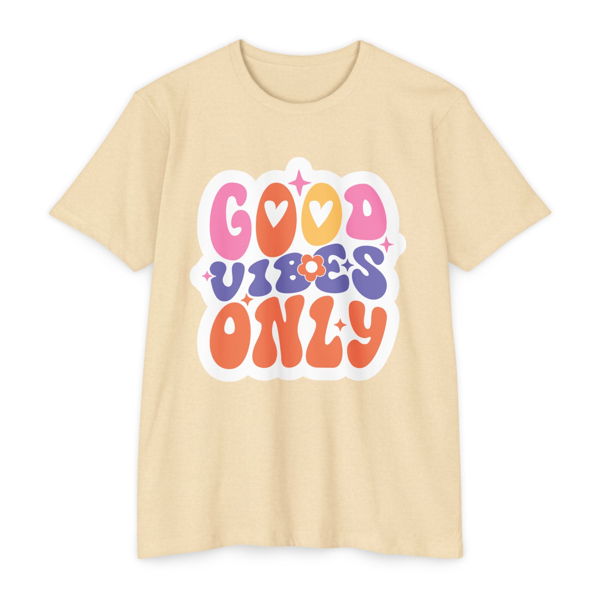 Women’s Boyfriend Tee "Good Vibes Only" - Comfortable Women's T-Shirt