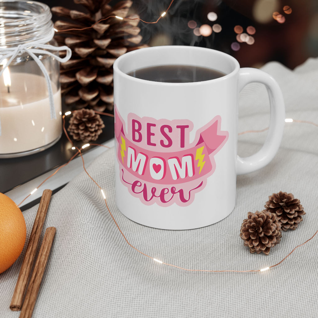 World's Best Mom Ceramic Mug — 11oz & 15oz Coffee Cup