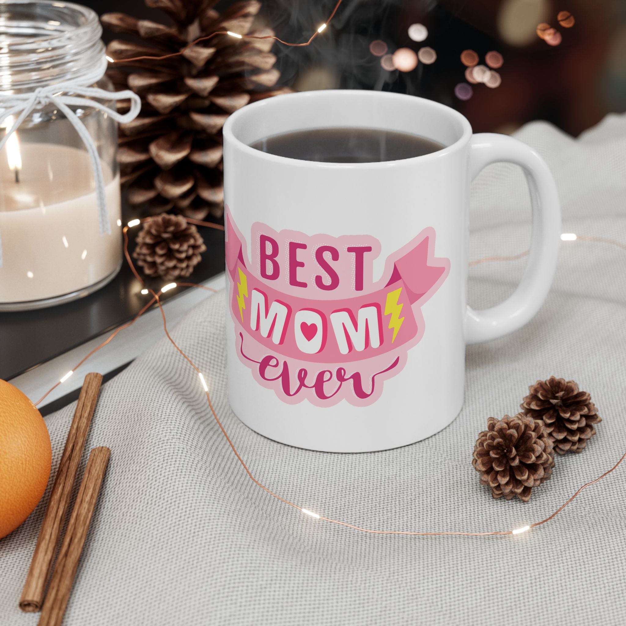 World's Best Mom Ceramic Mug — 11oz & 15oz Coffee Cup
