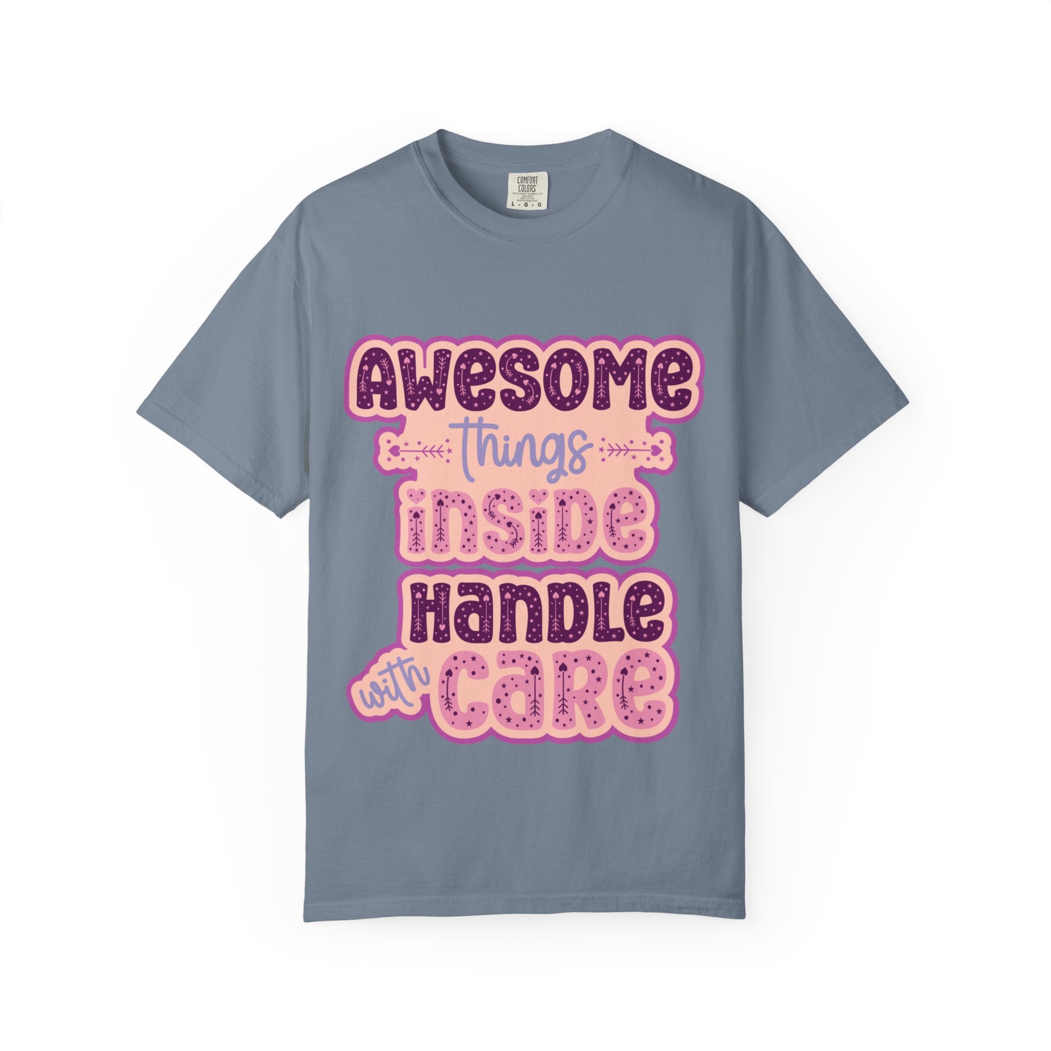 Retro "Awesome Things Inside, Handle With Care" T-Shirt