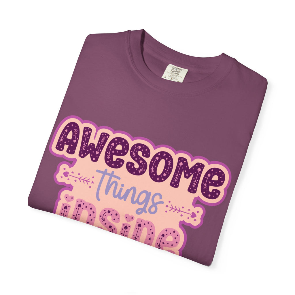 Retro "Awesome Things Inside, Handle With Care" T-Shirt