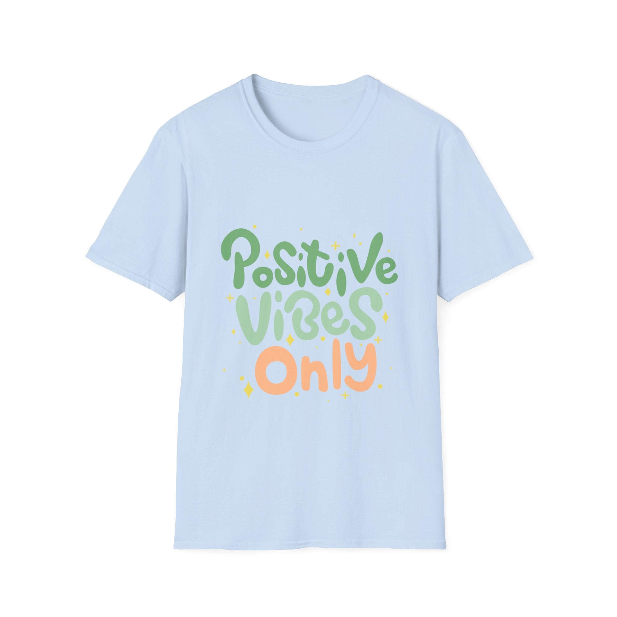 Positive Vibes Only Text Printed T-Shirt - Feel Good Vibes T-shirt