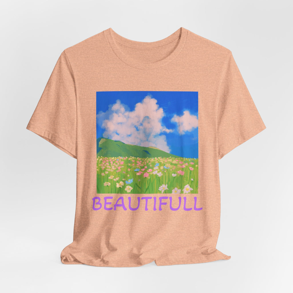 Floral Field Printed T-Shirt — Beautiful Floral Daily Wear