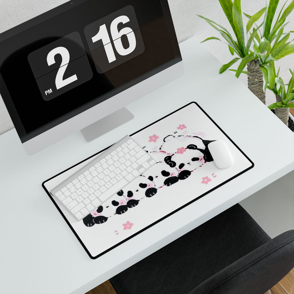 Sleeping Panda Desk Mat — Sakura Baby Pandas Keyboard Mouse Pad