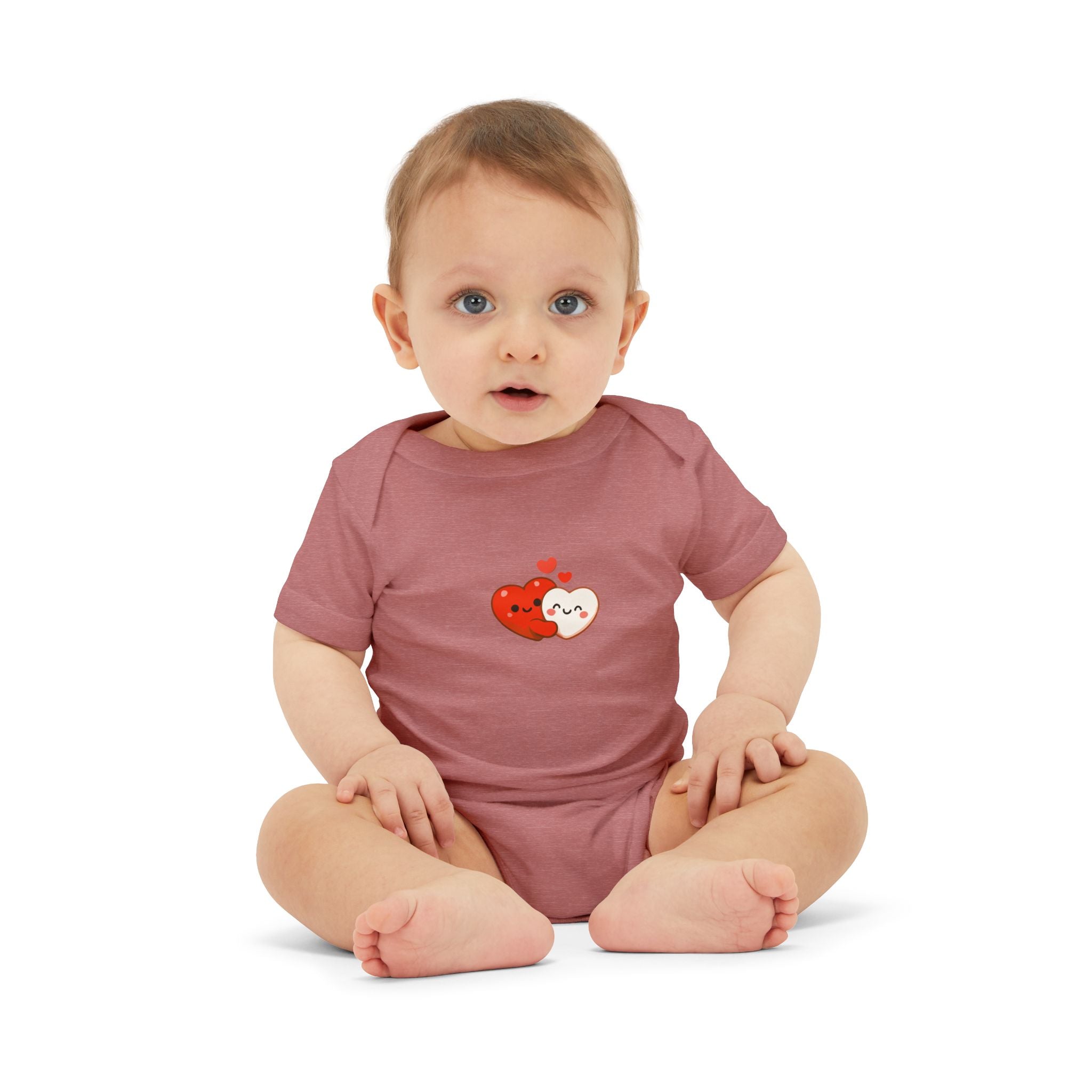 Cute Heart Kisses Infant One-Piece Bodysuit – Love Baby Romper