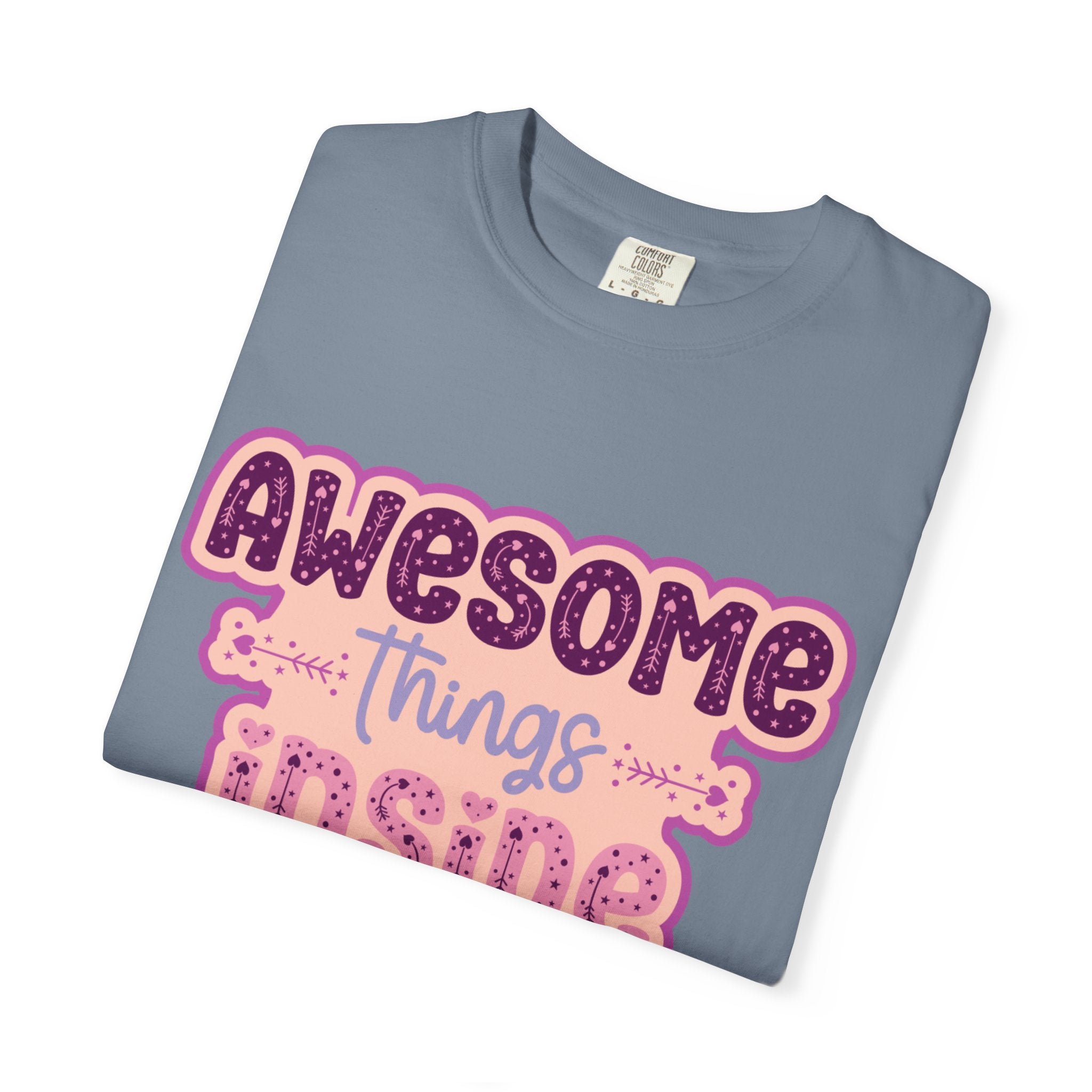 Retro "Awesome Things Inside, Handle With Care" T-Shirt