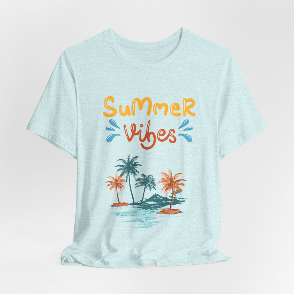 Hello Summer Tee – Pastel Beach Graphic T-Shirt