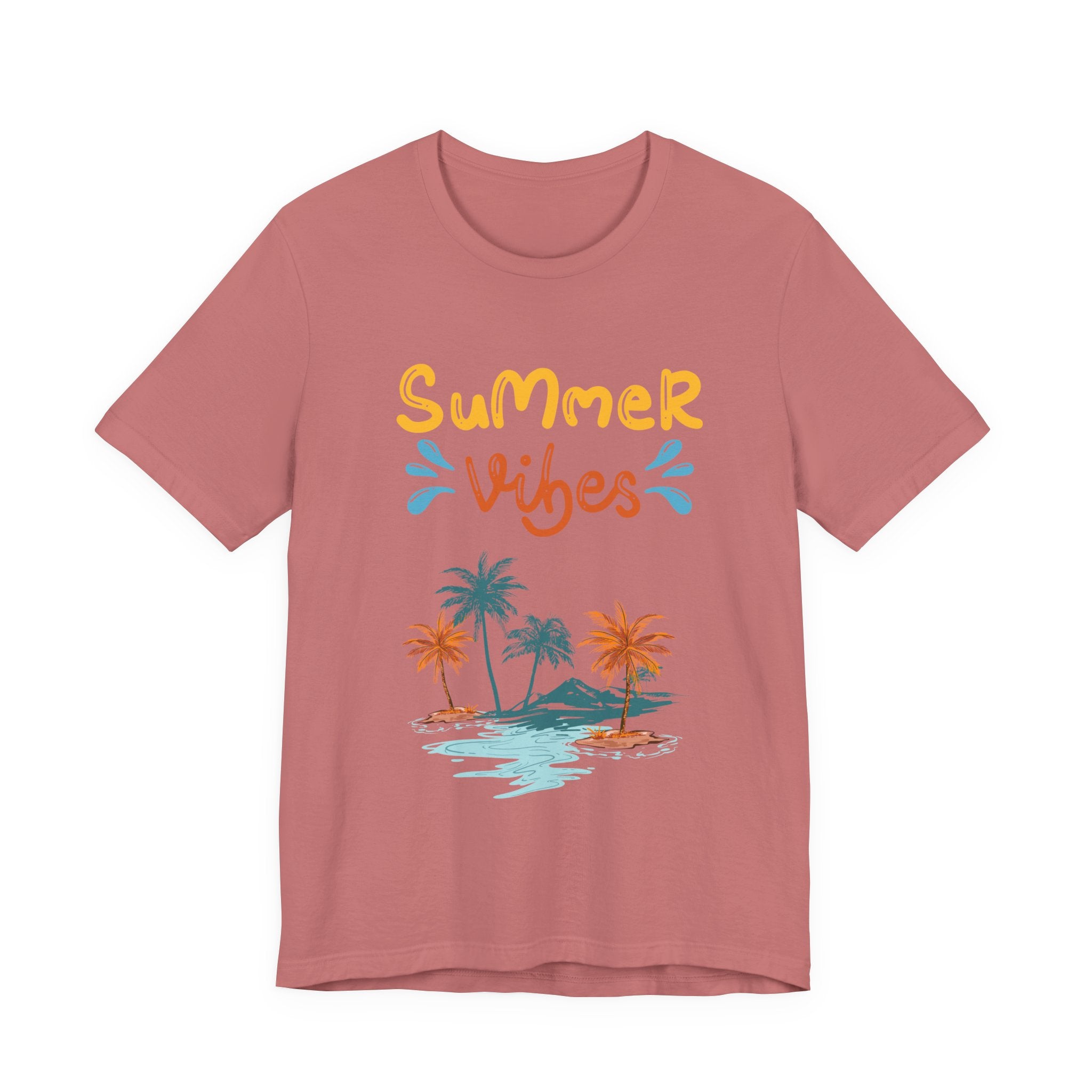 Hello Summer Tee – Pastel Beach Graphic T-Shirt