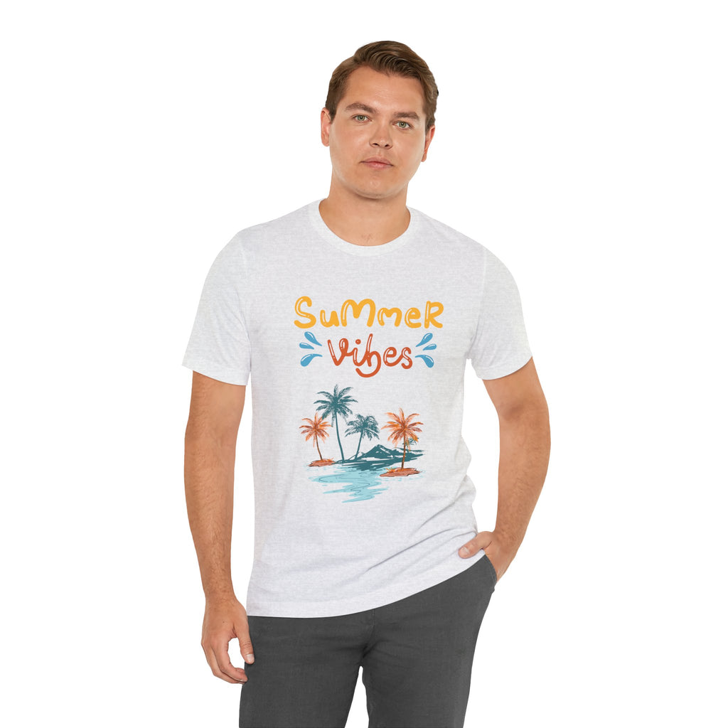 Hello Summer Tee – Pastel Beach Graphic T-Shirt