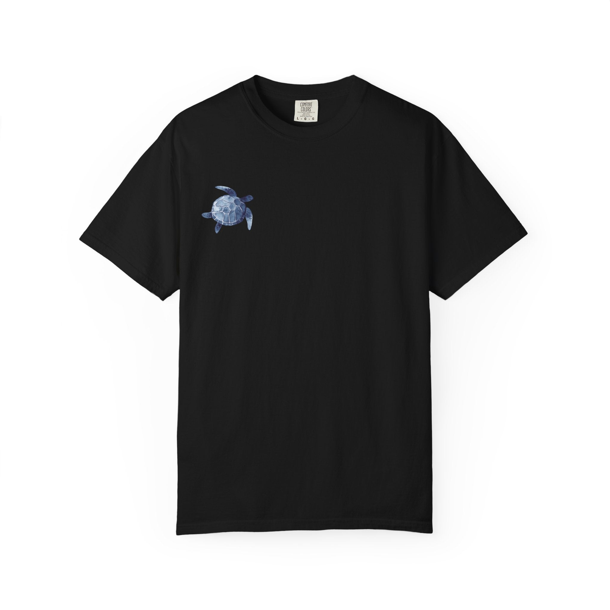 Blue Giant Whale T-Shirt — Watercolor Sea Turtle Graphic Tee