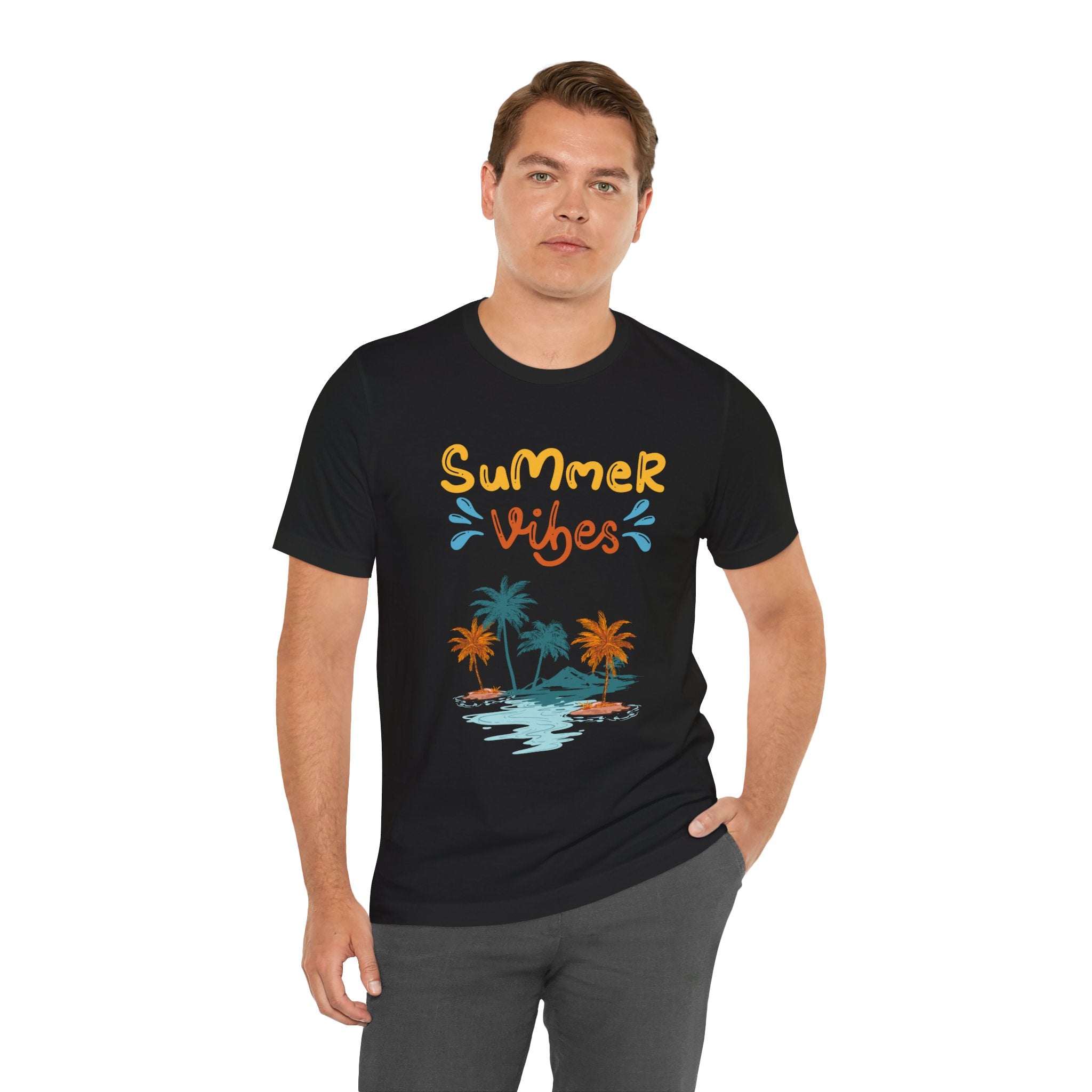 Hello Summer Tee – Pastel Beach Graphic T-Shirt