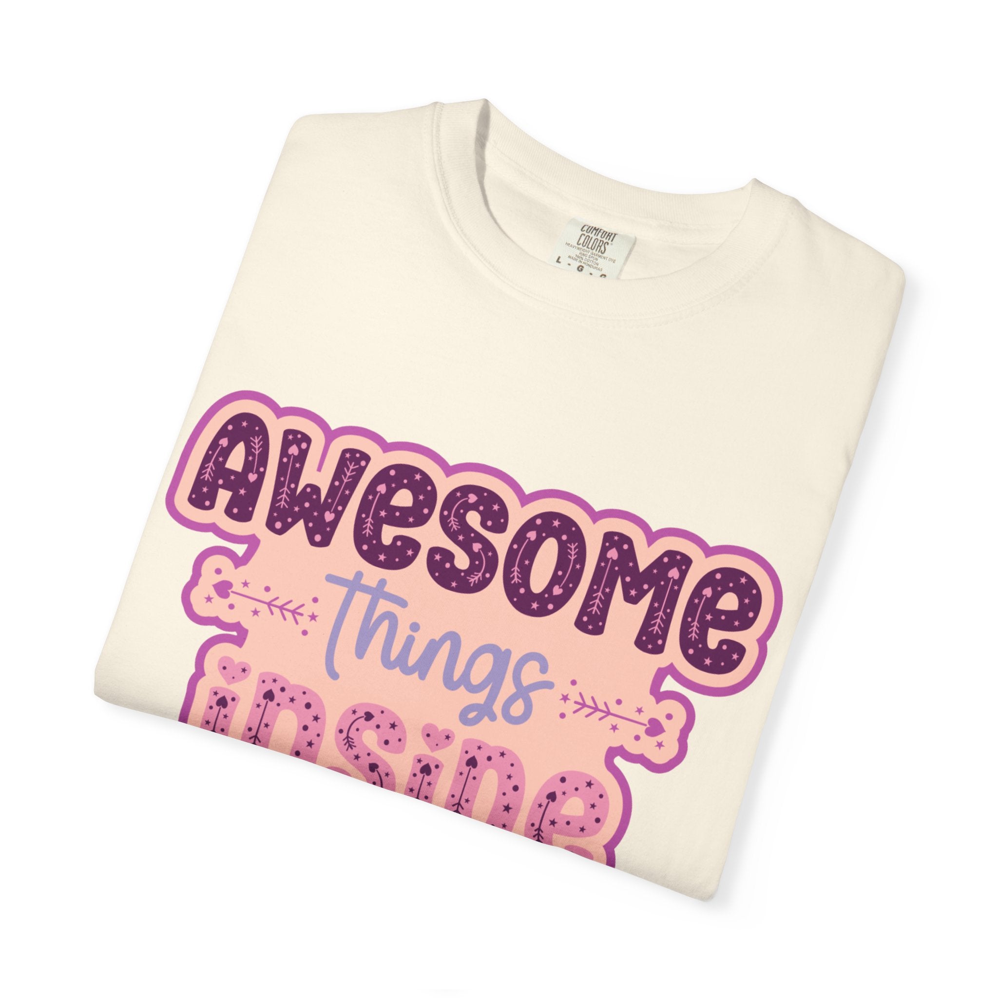 Retro "Awesome Things Inside, Handle With Care" T-Shirt