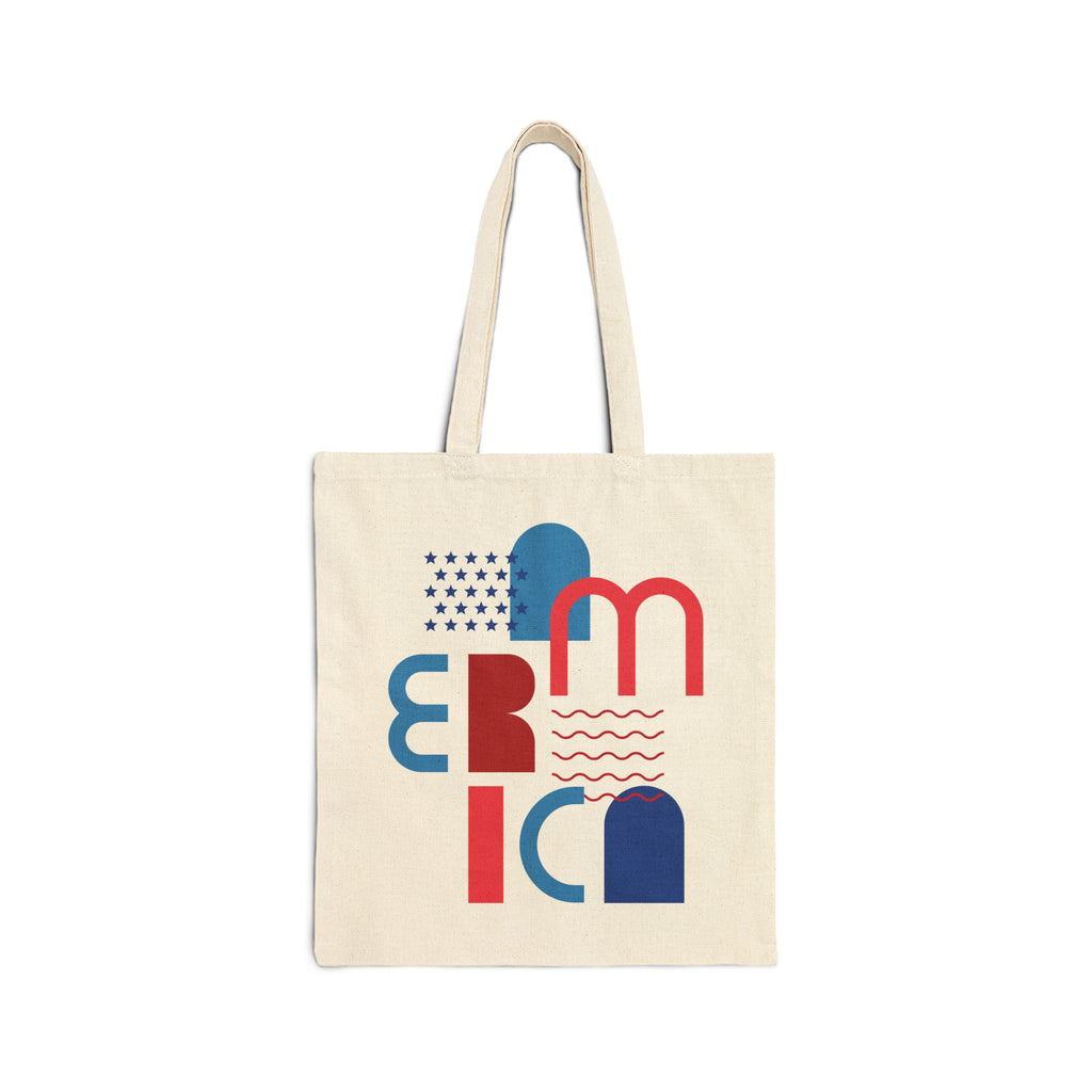 Cool American Vibes Cotton Canvas Tote Bag