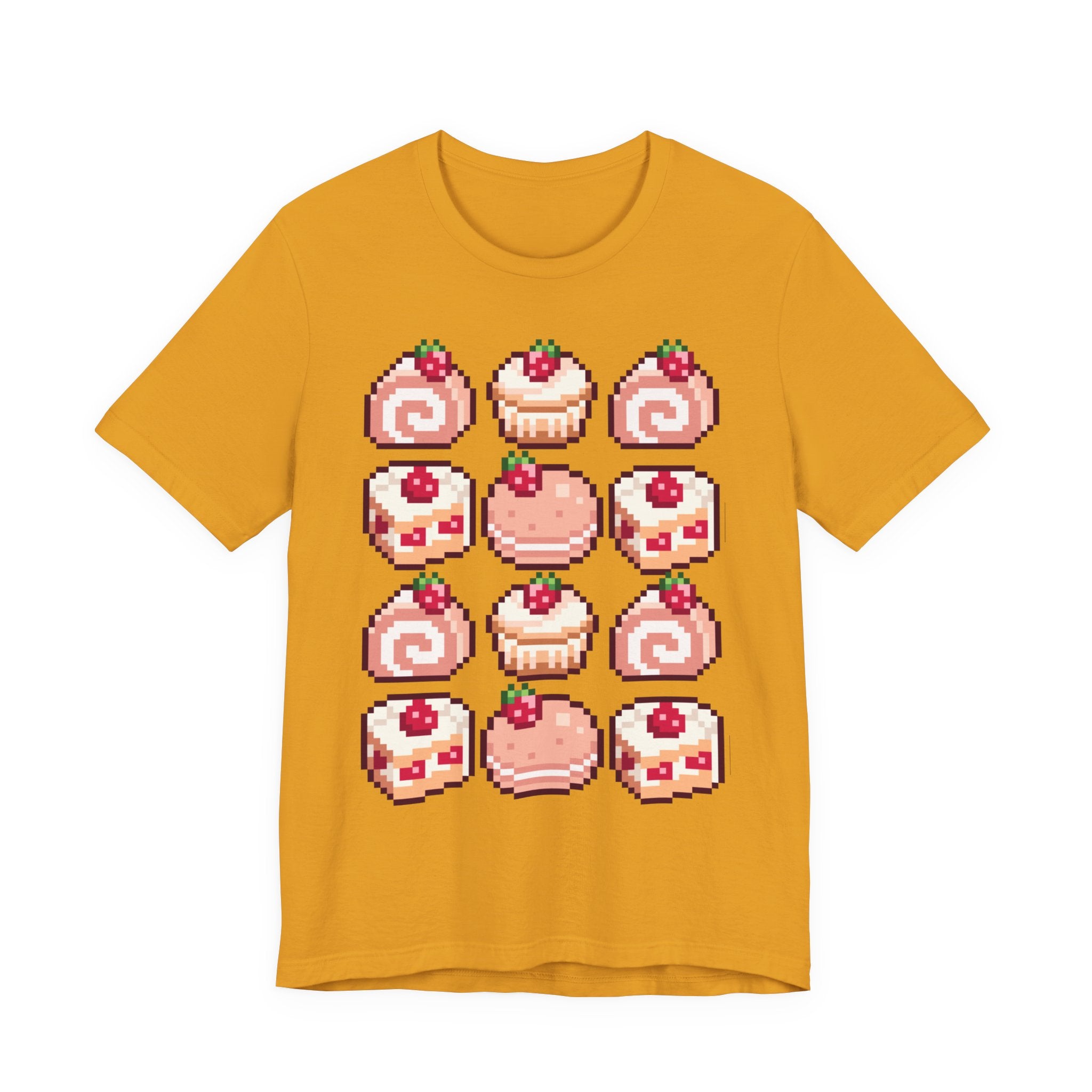 Kawaii Strawberry Pastry T-Shirt — Cute Pixel Dessert Tee
