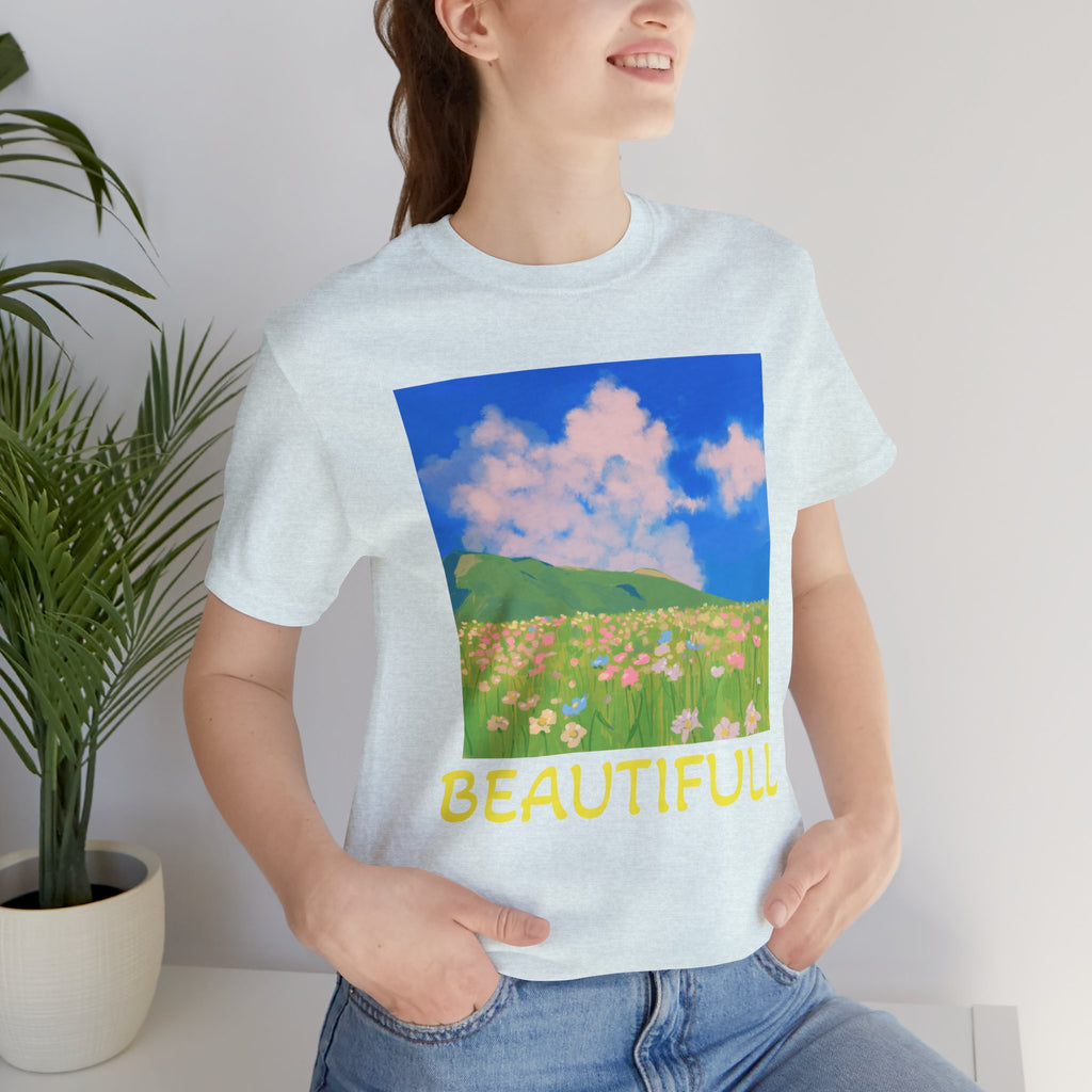 Floral Field Printed T-Shirt — Beautiful Floral Daily Wear