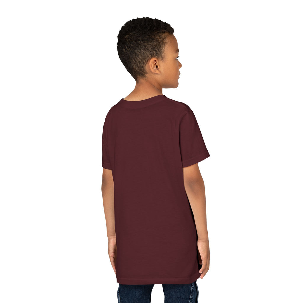 Youth Tee — "Stay True and Be You" Rainbow Script Kids T-Shirt