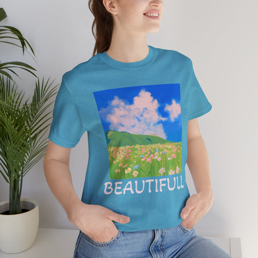Floral Field Printed T-Shirt — Beautiful Floral Daily Wear