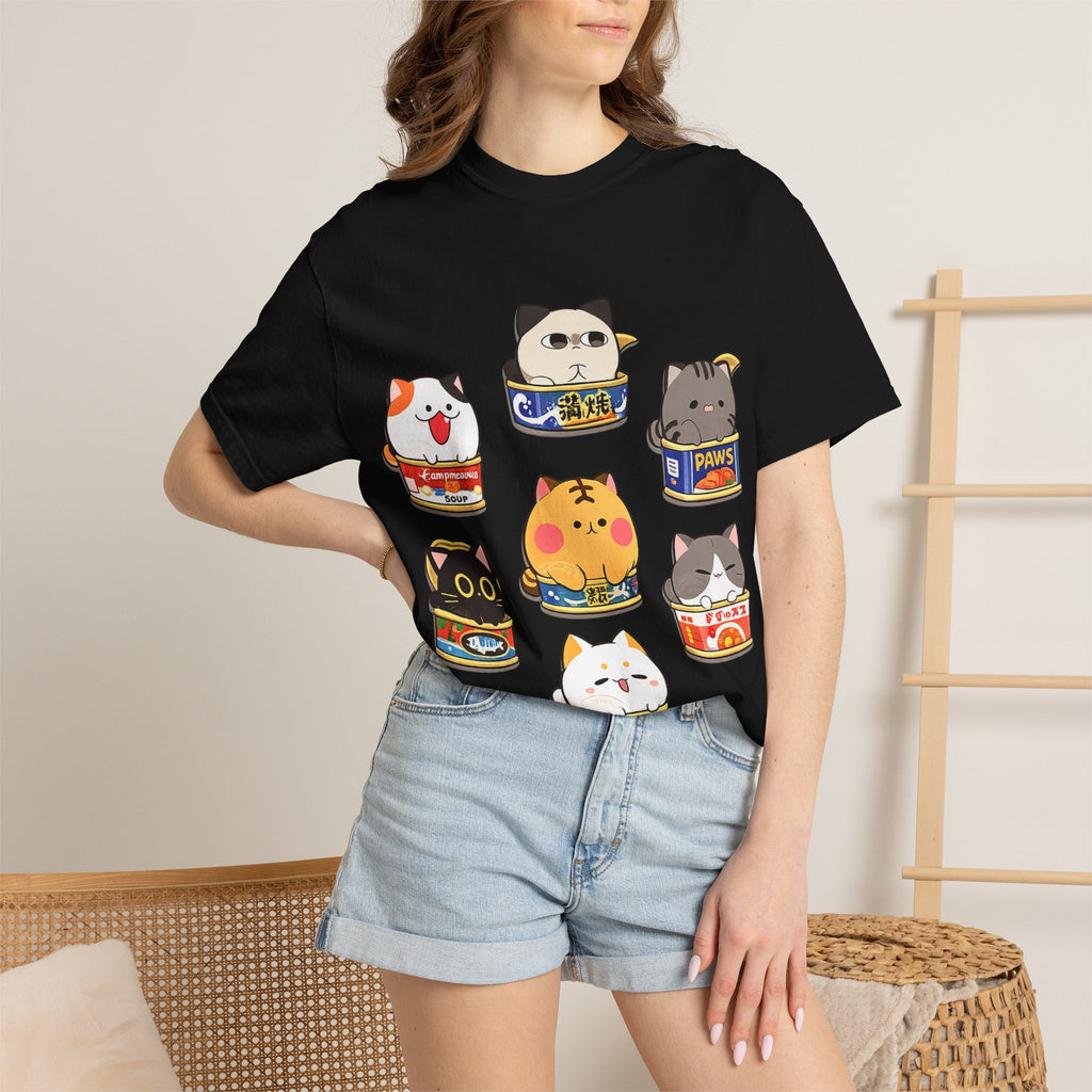 Cute Cat Sushi T-Shirt — Kawaii Cat Can Crewneck