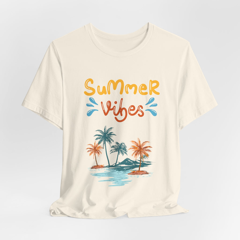 Hello Summer Tee – Pastel Beach Graphic T-Shirt