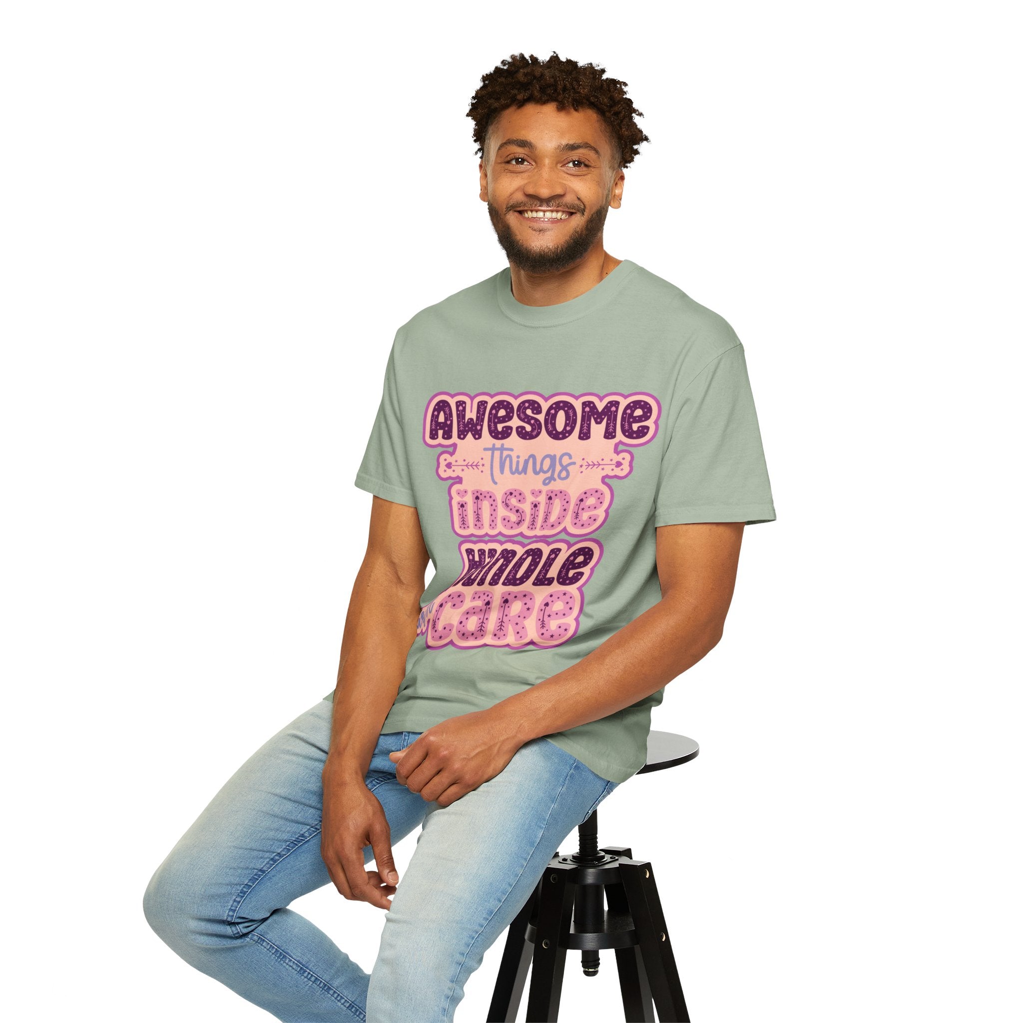 Retro "Awesome Things Inside, Handle With Care" T-Shirt