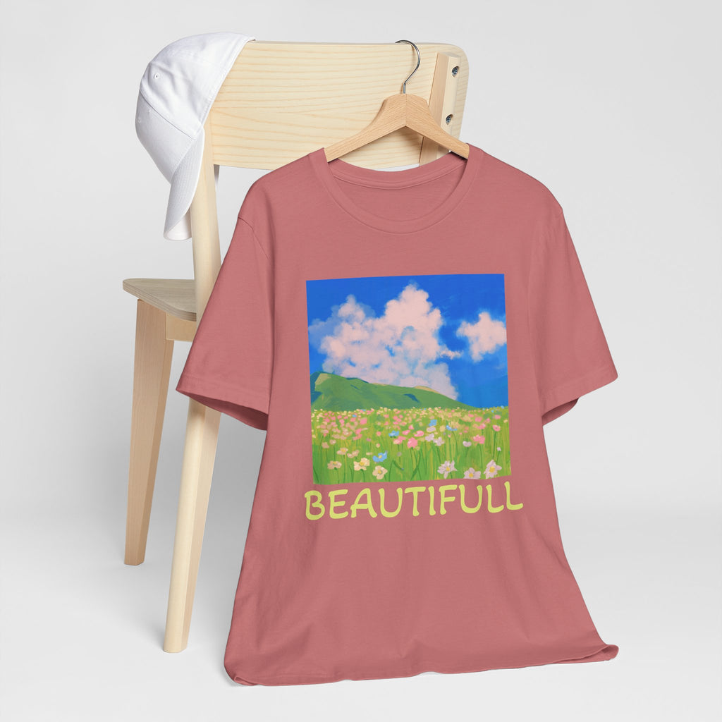 Floral Field Printed T-Shirt — Beautiful Floral Daily Wear