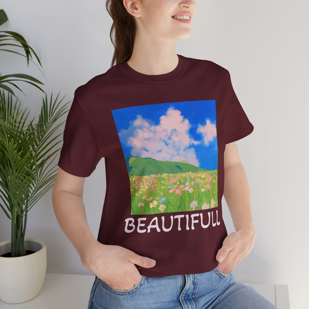 Floral Field Printed T-Shirt — Beautiful Floral Daily Wear