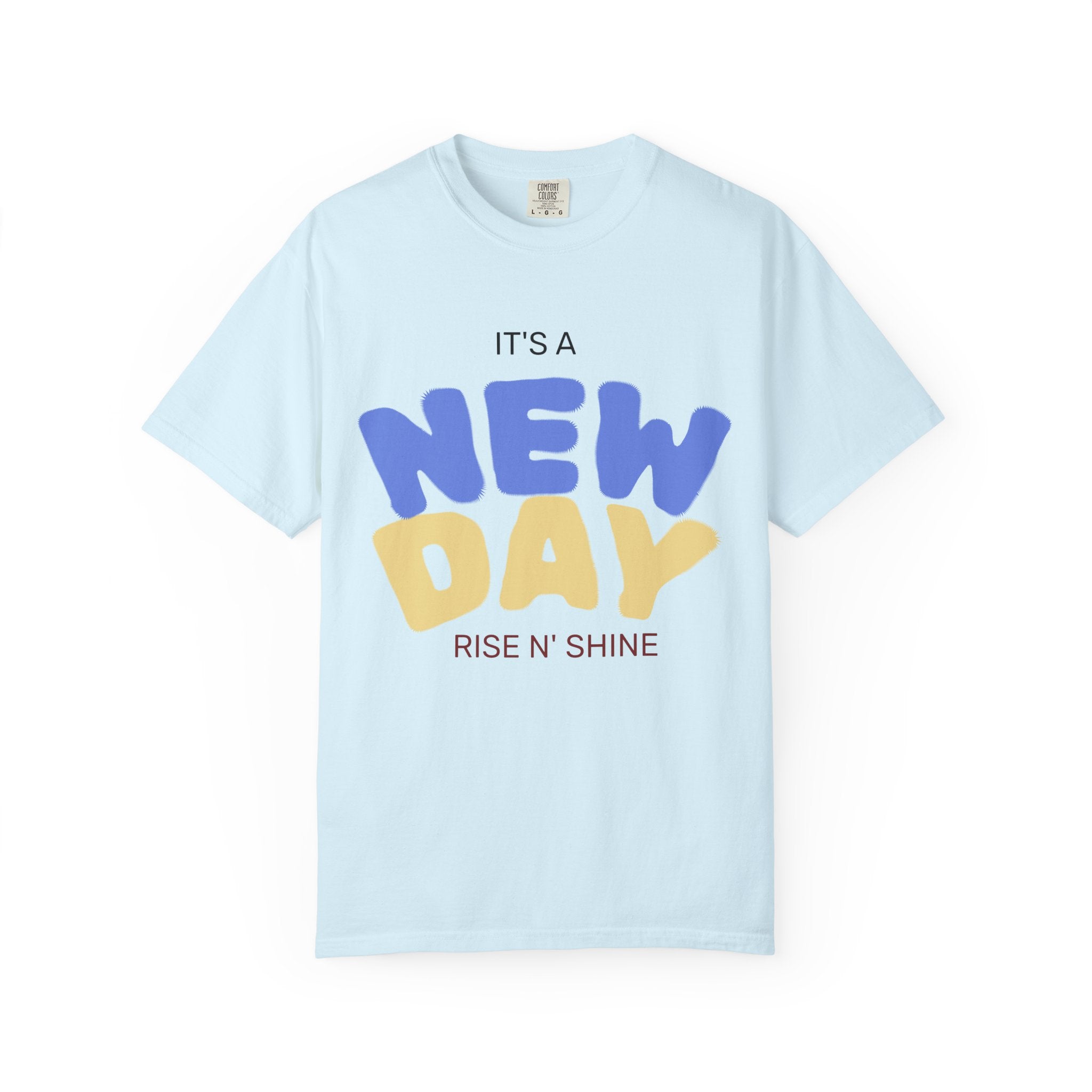 New Day "Rise N' Shine" T-Shirt — Happy and Dazzling Graphic Tee