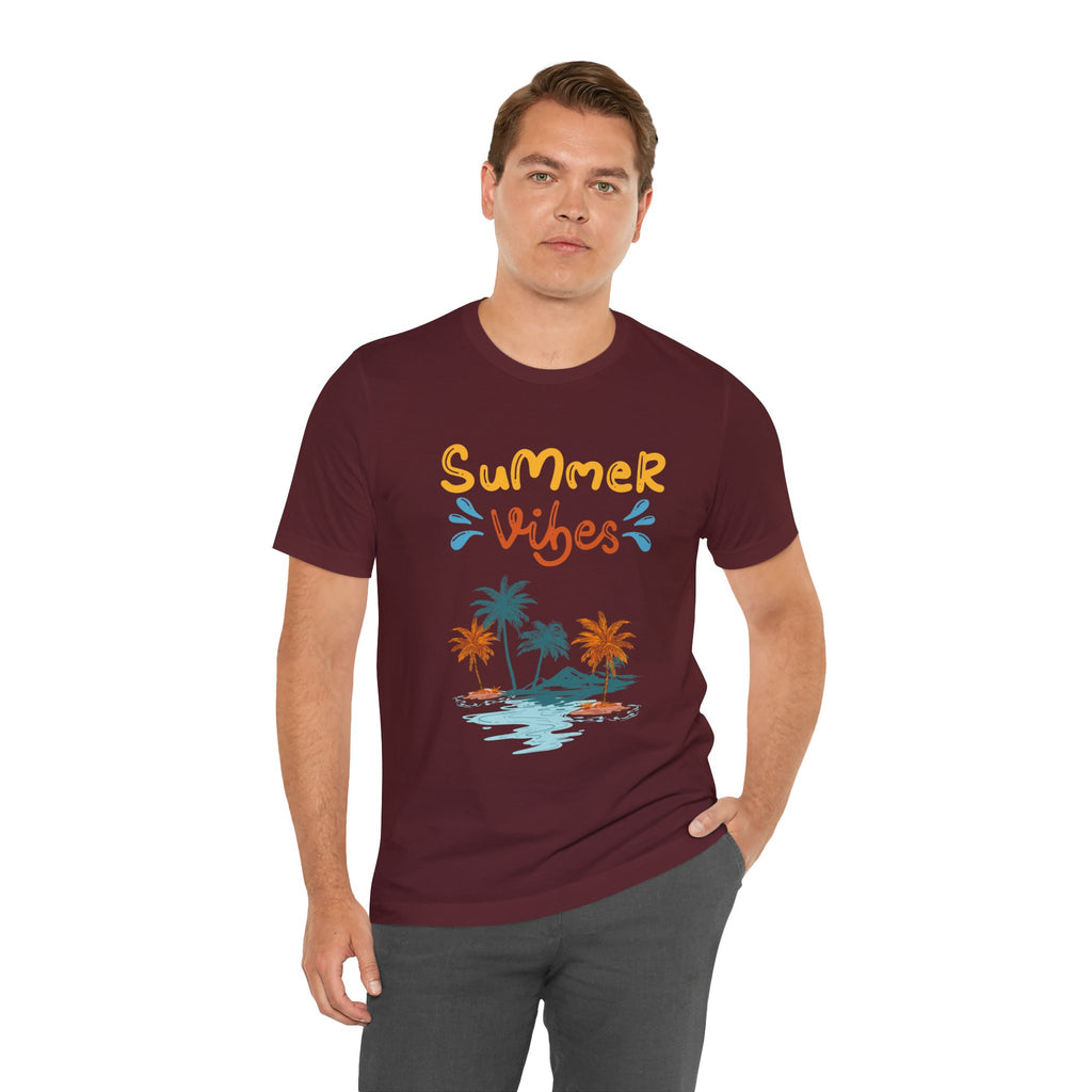 Hello Summer Tee – Pastel Beach Graphic T-Shirt