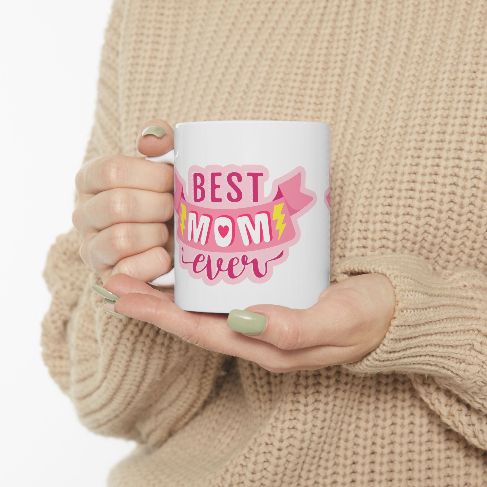 World's Best Mom Ceramic Mug — 11oz & 15oz Coffee Cup